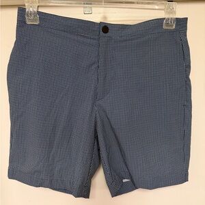 Theory men’s swim trunks - size 30 - Pierre - disc print - blue/white